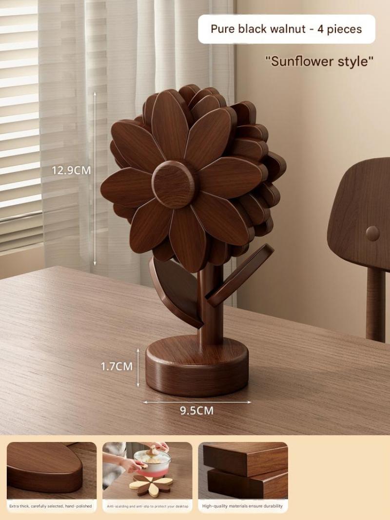 [walnut single color] 4 pieces