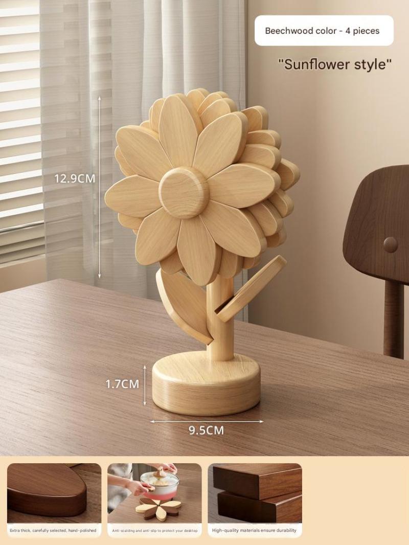 [beech single color] 4 pieces