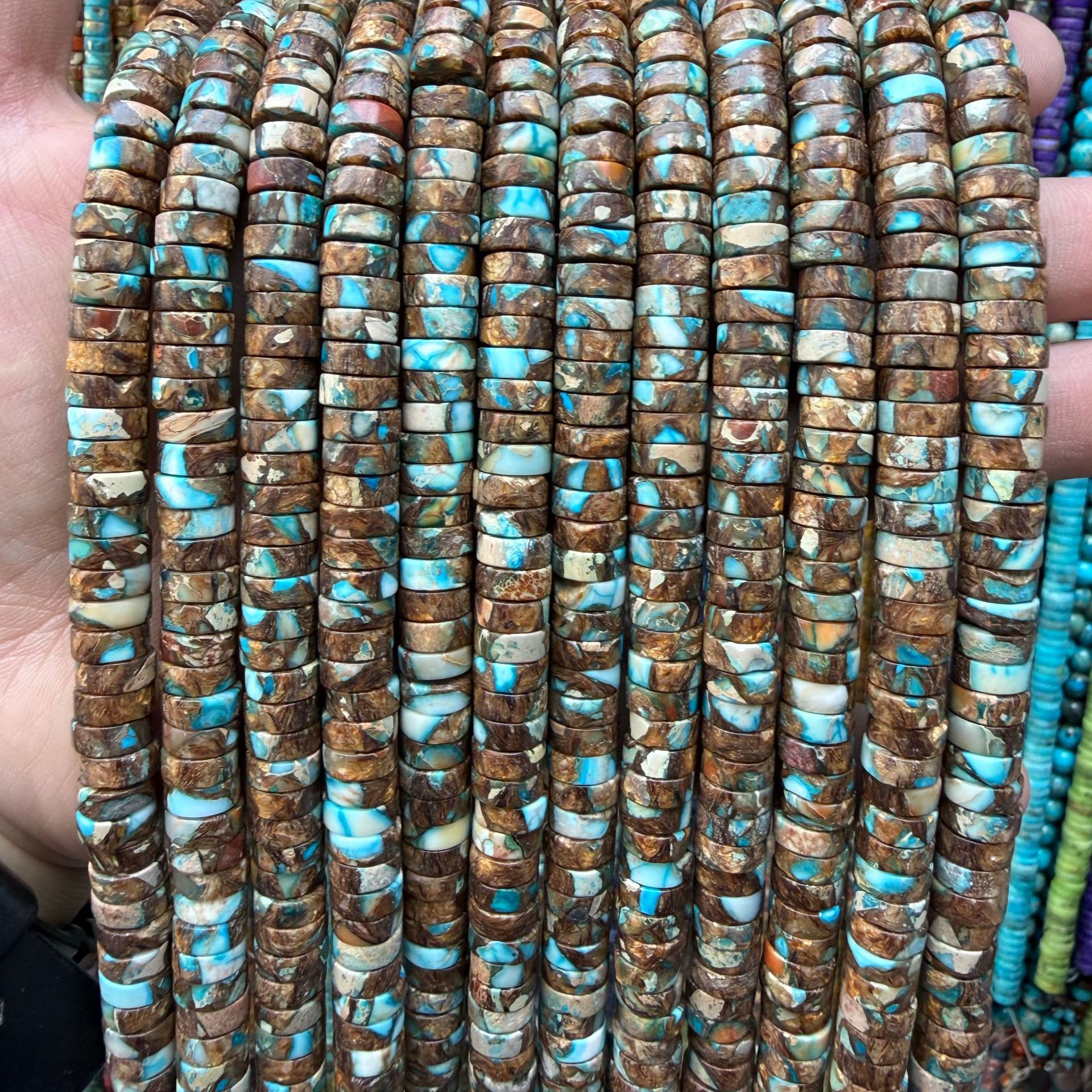 14:Brown blue Impression Jasper