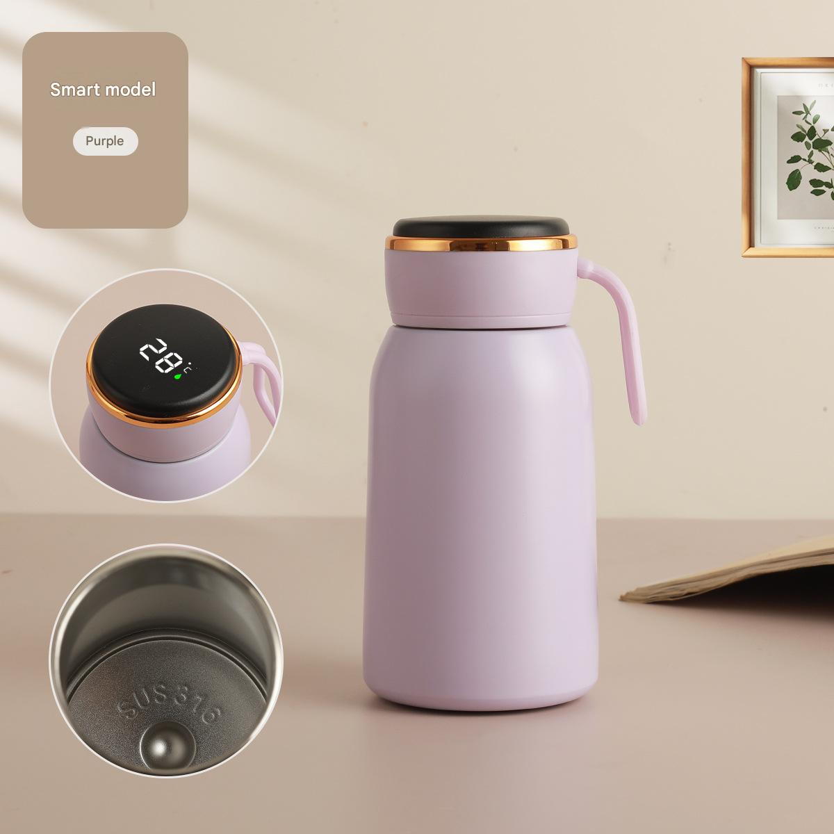 Smart pocket cup with rope-purple