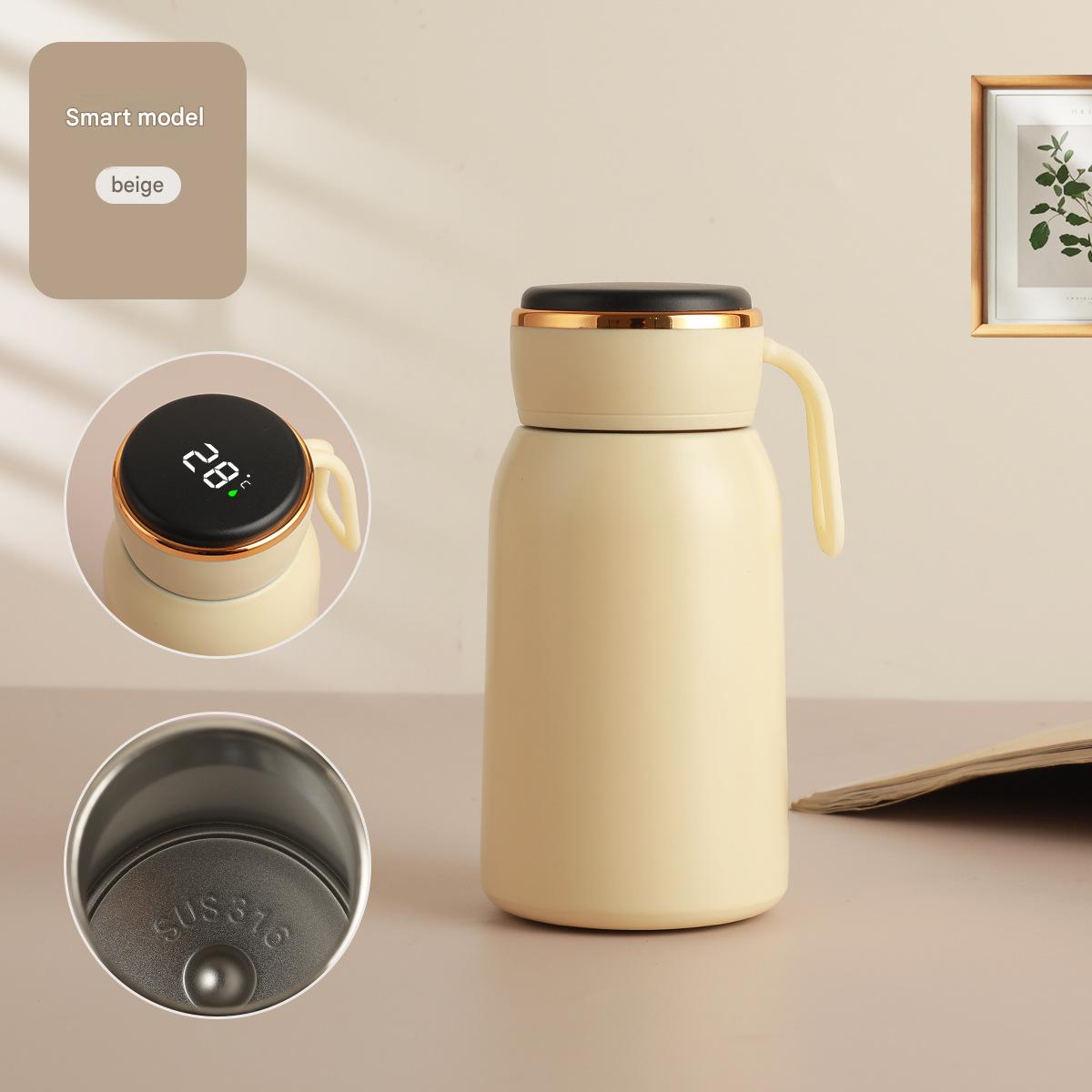 Smart pocket cup with strap - beige