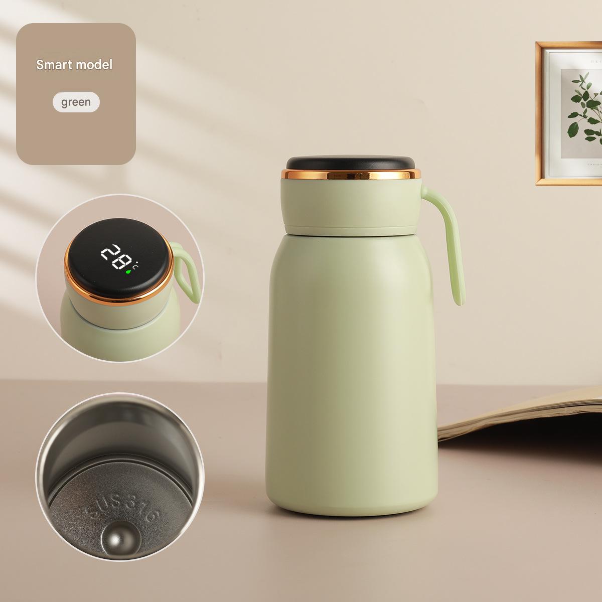 Smart pocket cup with rope - green