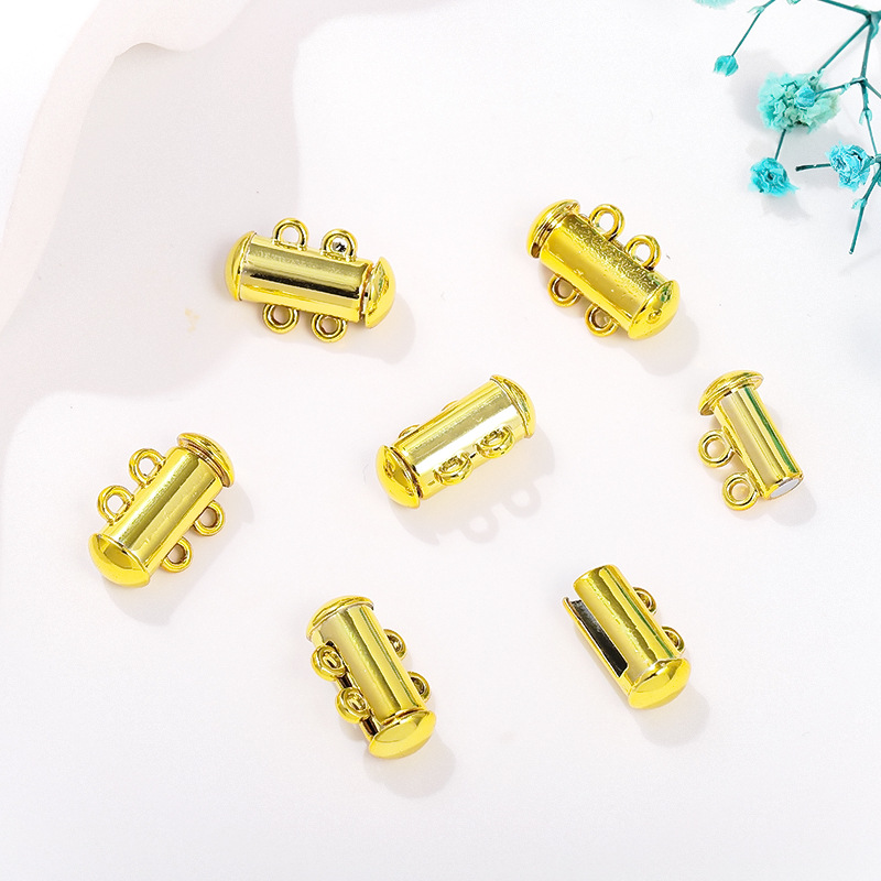 1:double row 14K gold plated