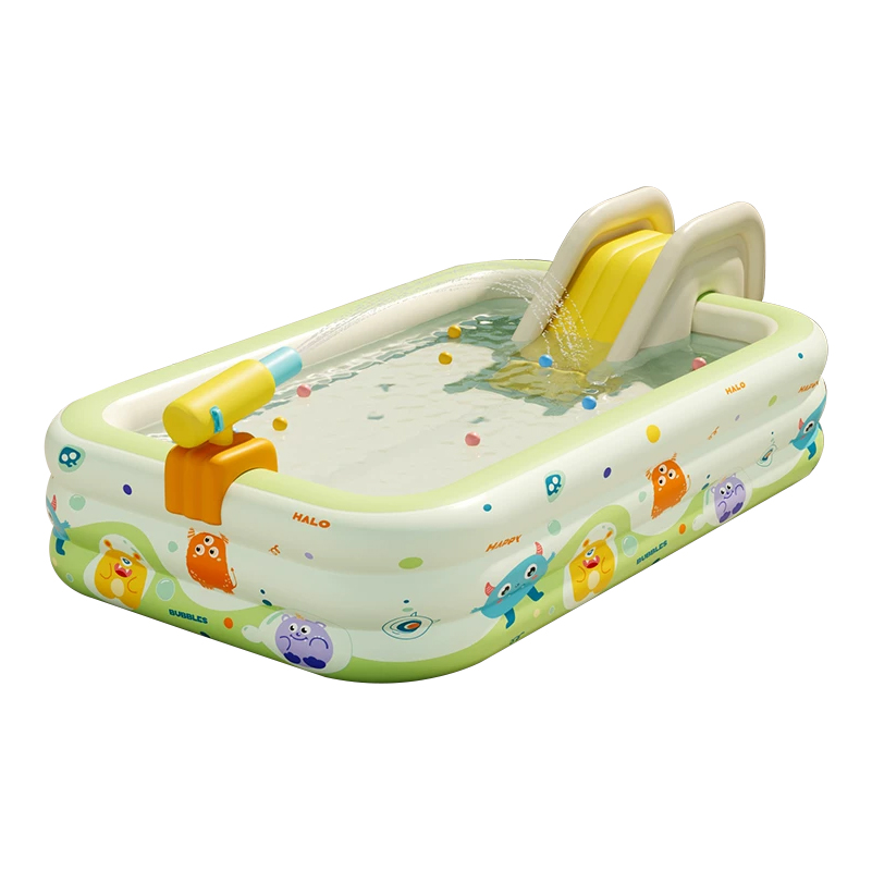 C pool,slide and water gun