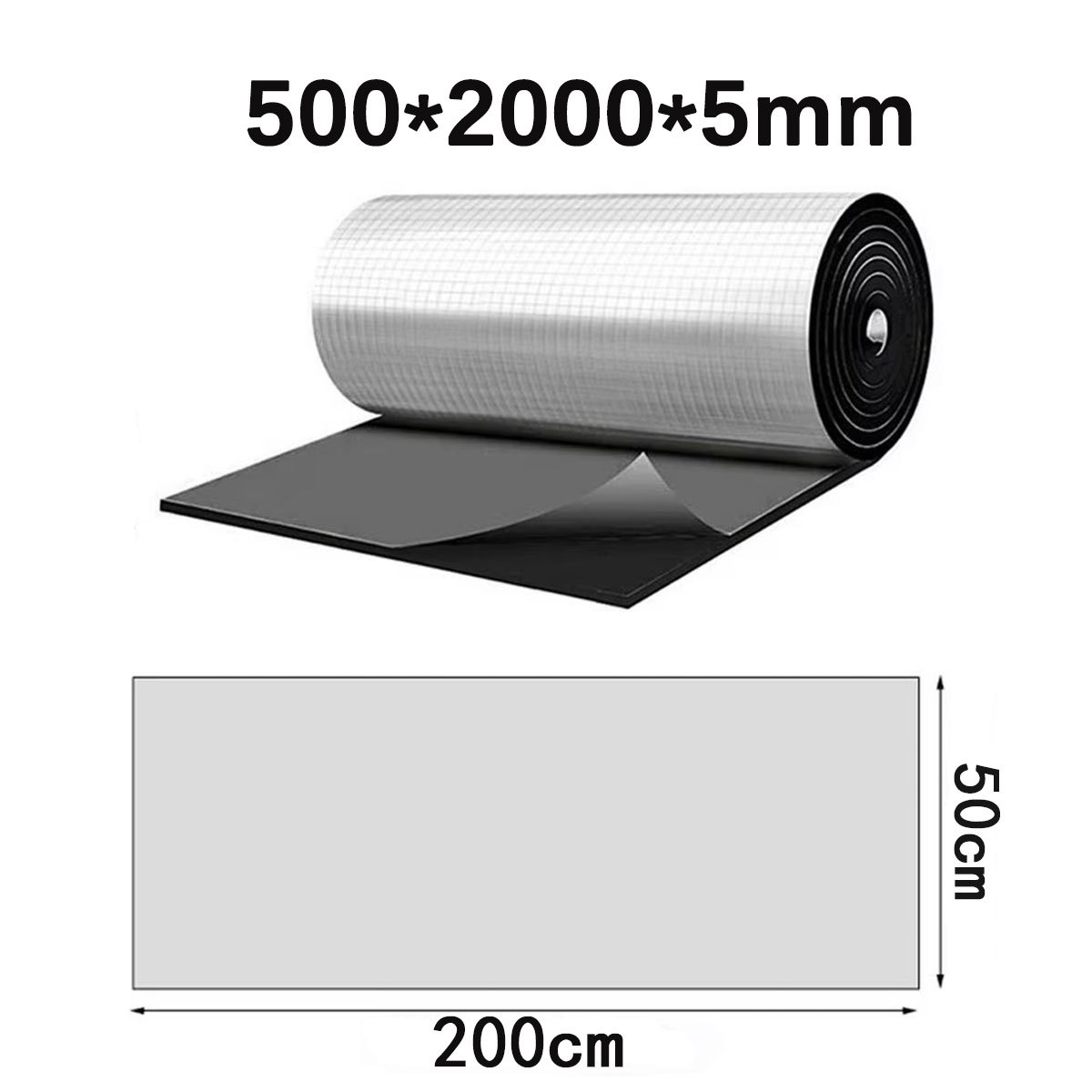 10pcs of 500*2000*5mm (square transparent model)