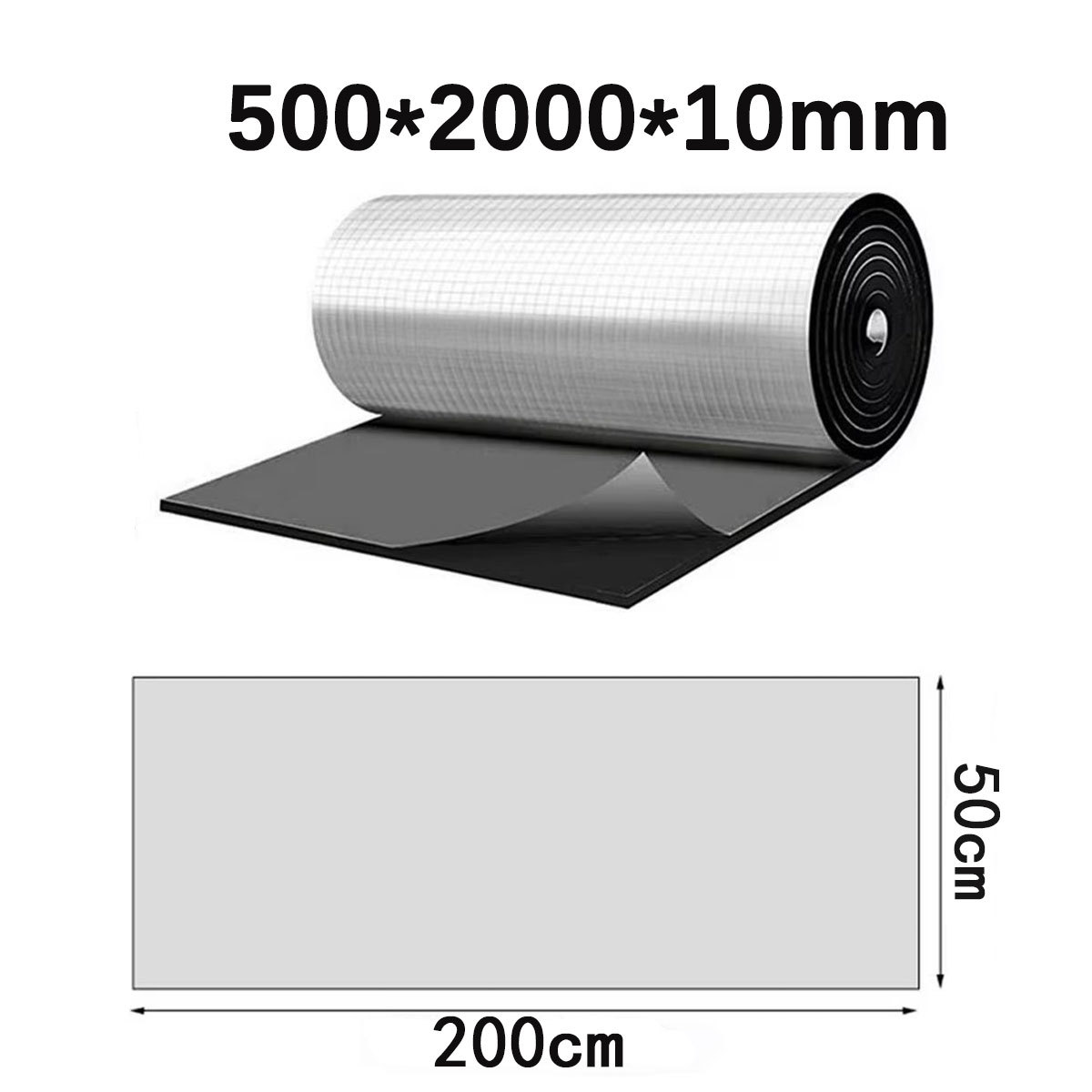 10pcs of 500*2000*10mm (square transparent model)