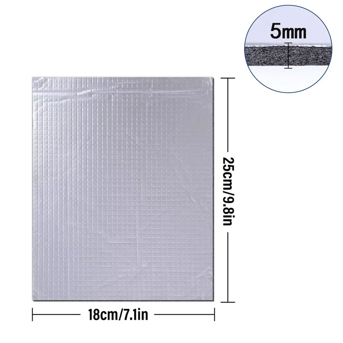 10pcs of 250*180*5mm (square transparent model)