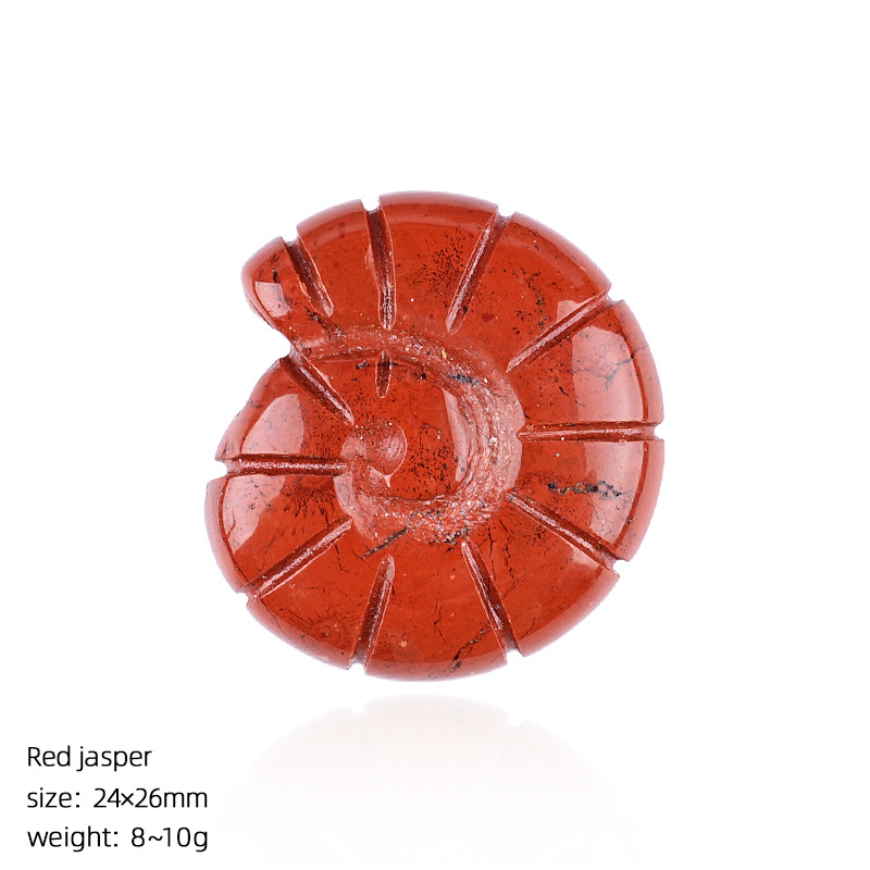 5:Red jasper carved conch