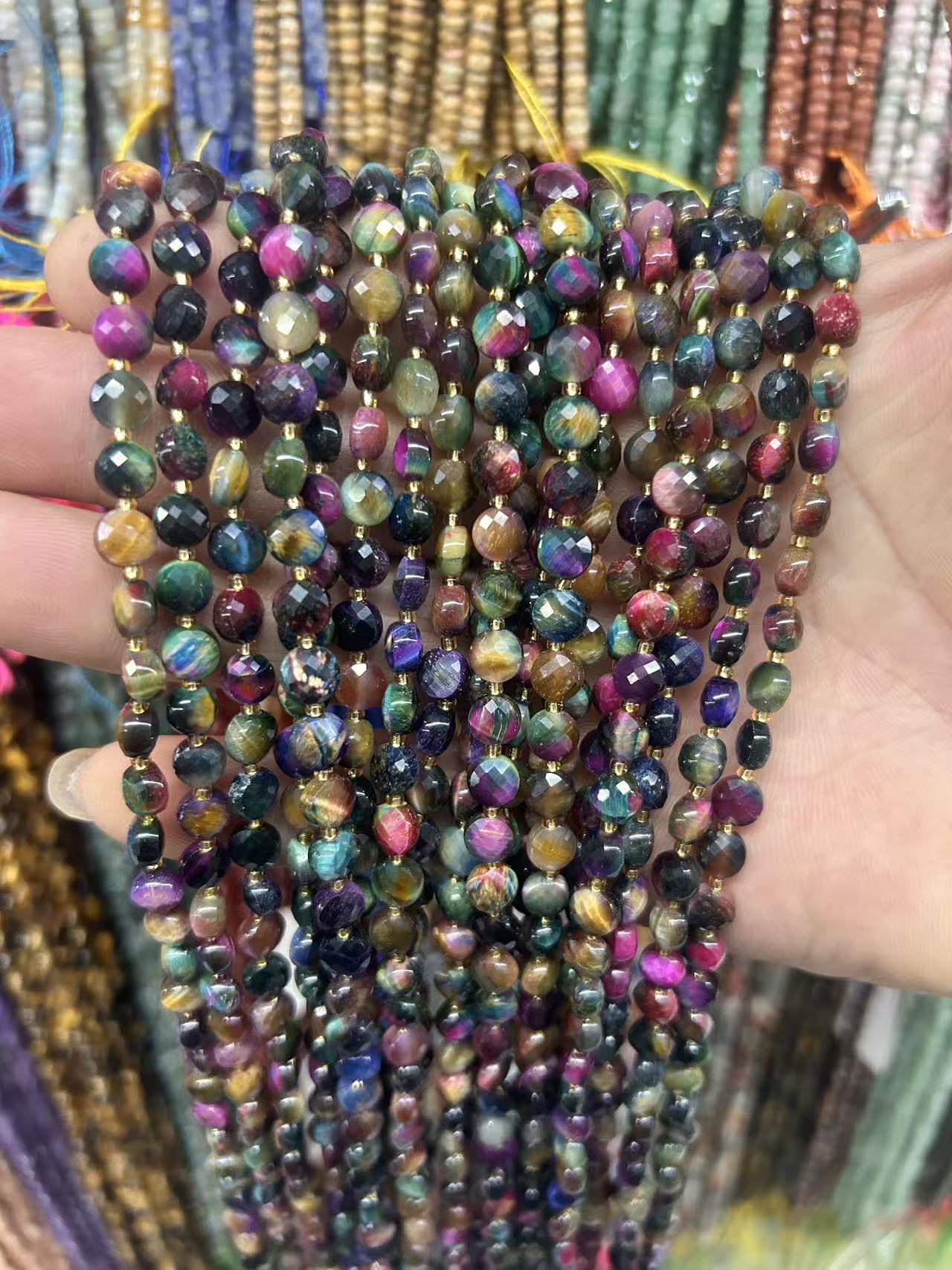 8 Starry sky color tiger eye