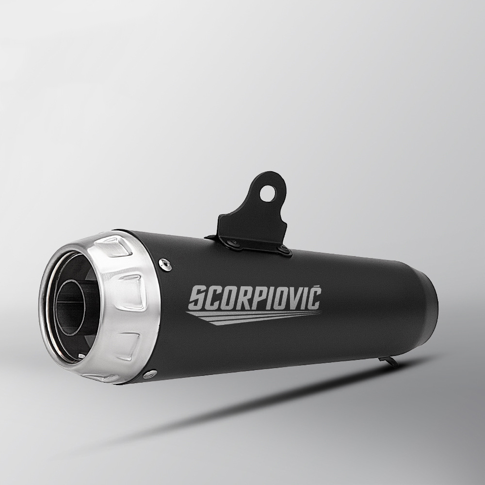 Aw30 end muffler - black 60mm