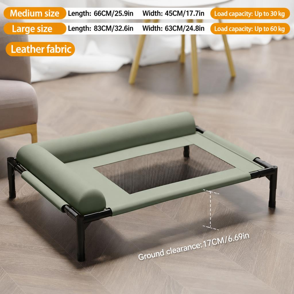 green PU leather