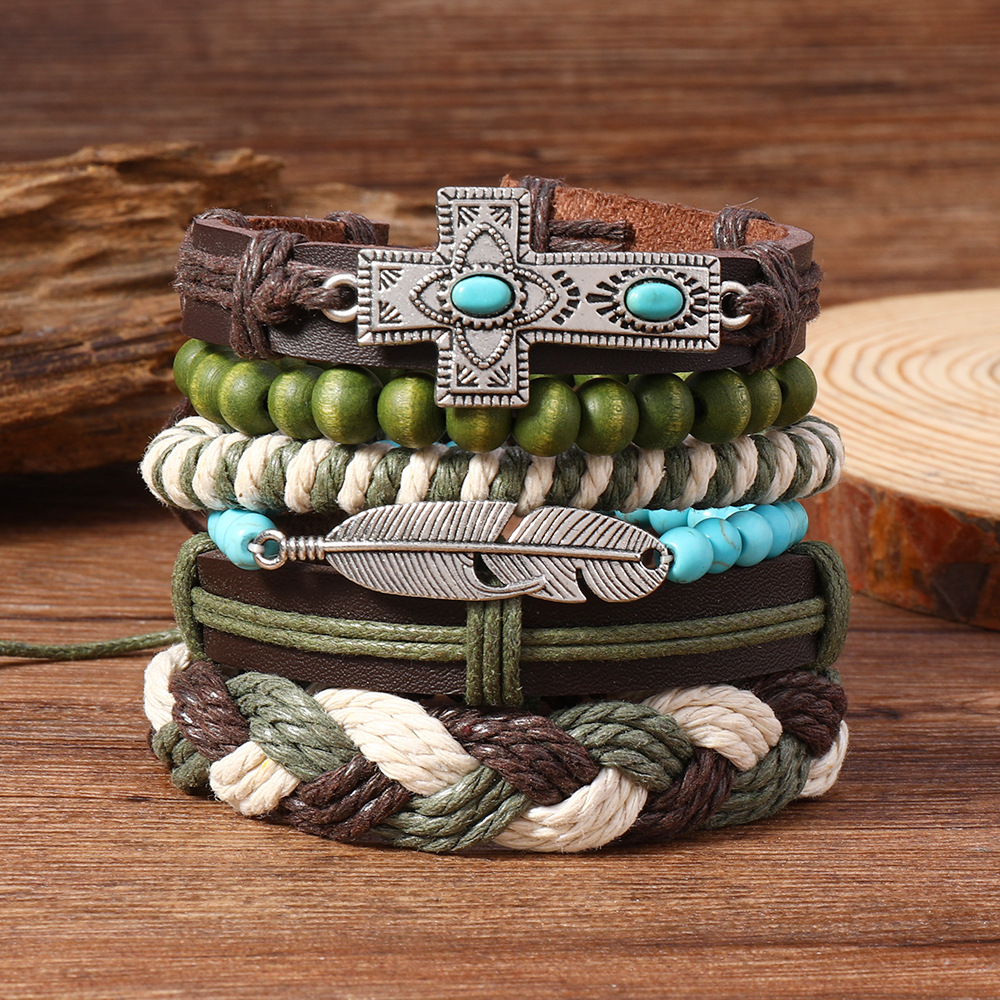 2:Cross leaf six-piece set
