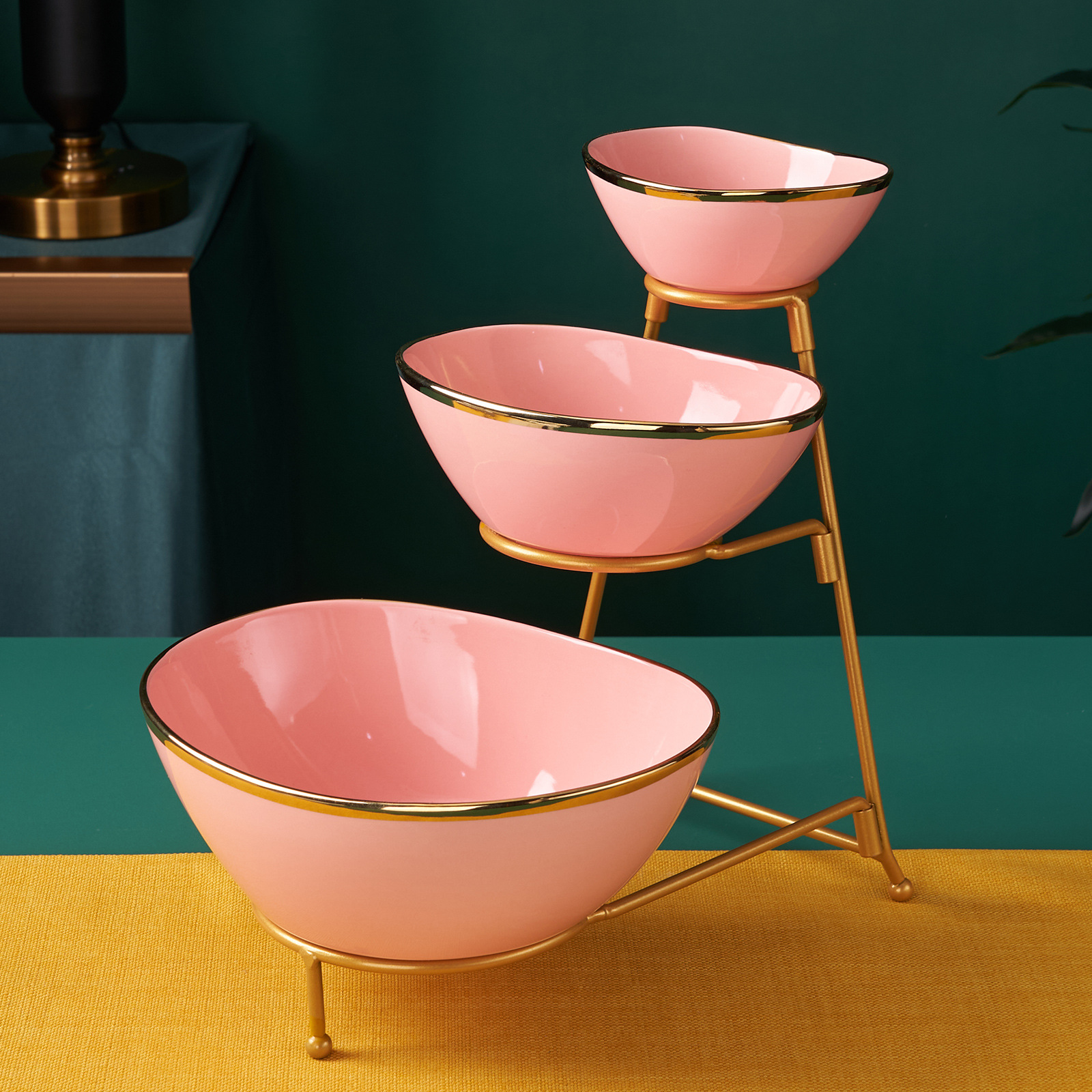 Pink + gold frame