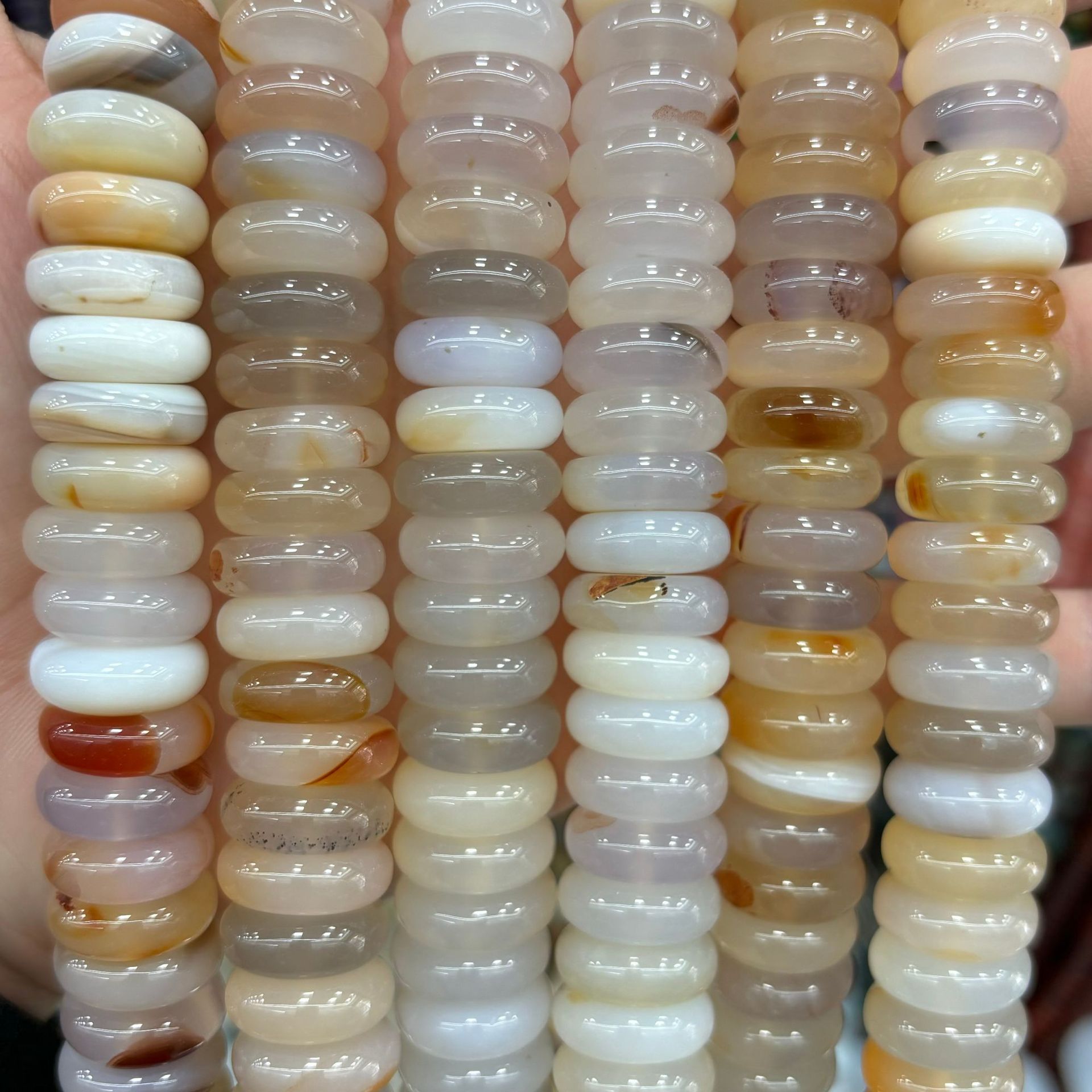 8 white agate