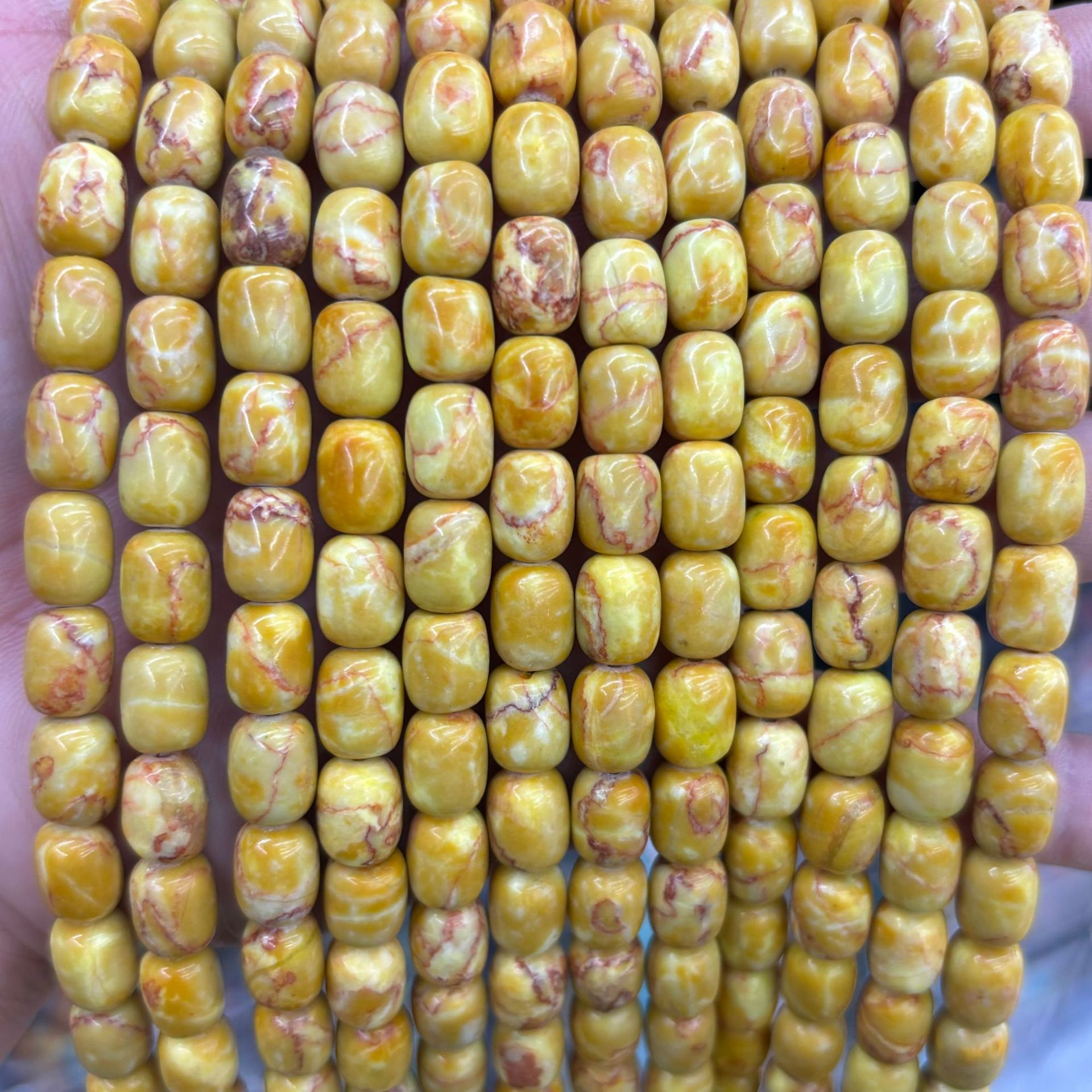 5:Yellow emperor stone bucket beads