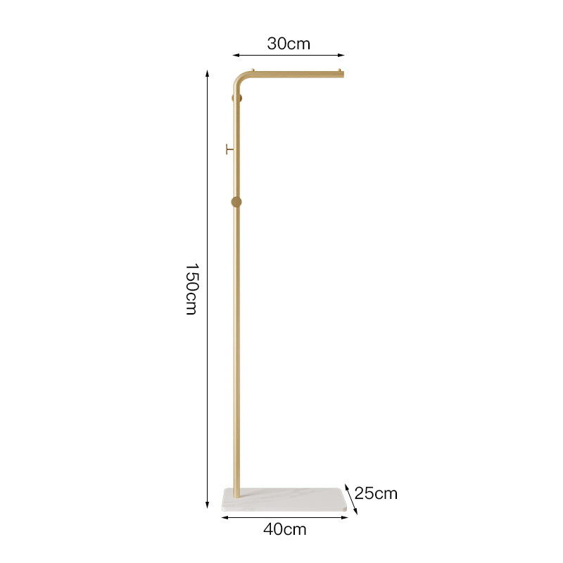 L-shaped (round cake style 150) gold stand + white base