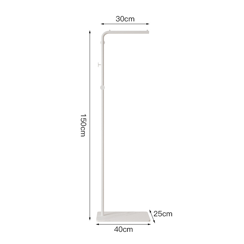 L-shaped (round cake style 150) white stand + white base