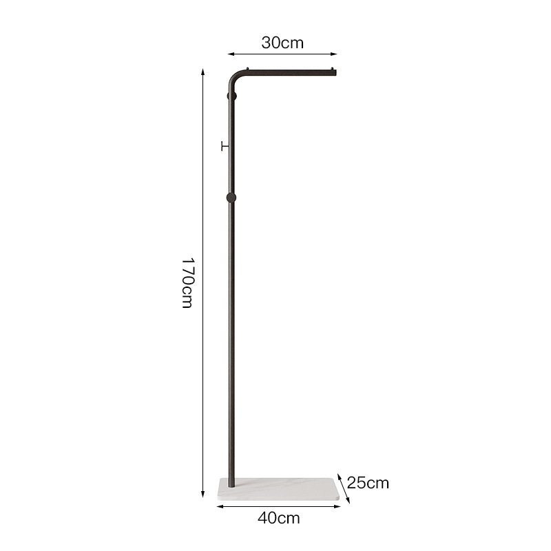 L-shaped (round cake style 170) black bracket + white base