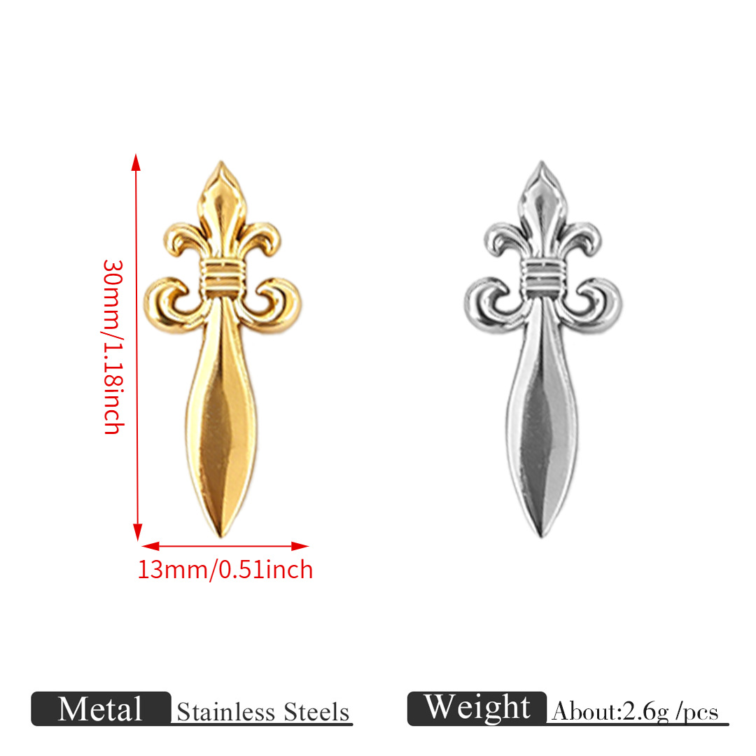 Sword 2 pendant-ot136--Steel color