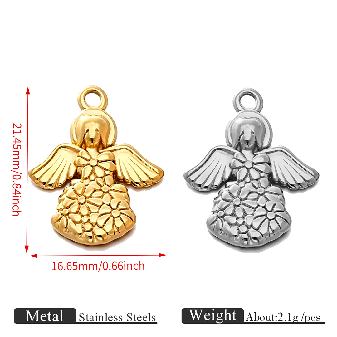 Angel pendant-ot141--18k gold