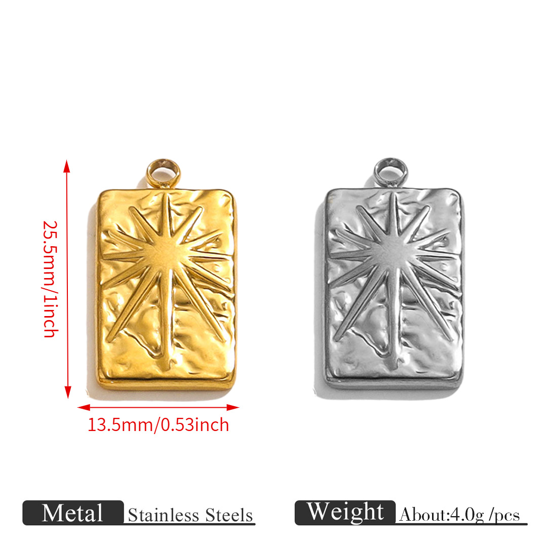 Square pendant-ot144---18k gold