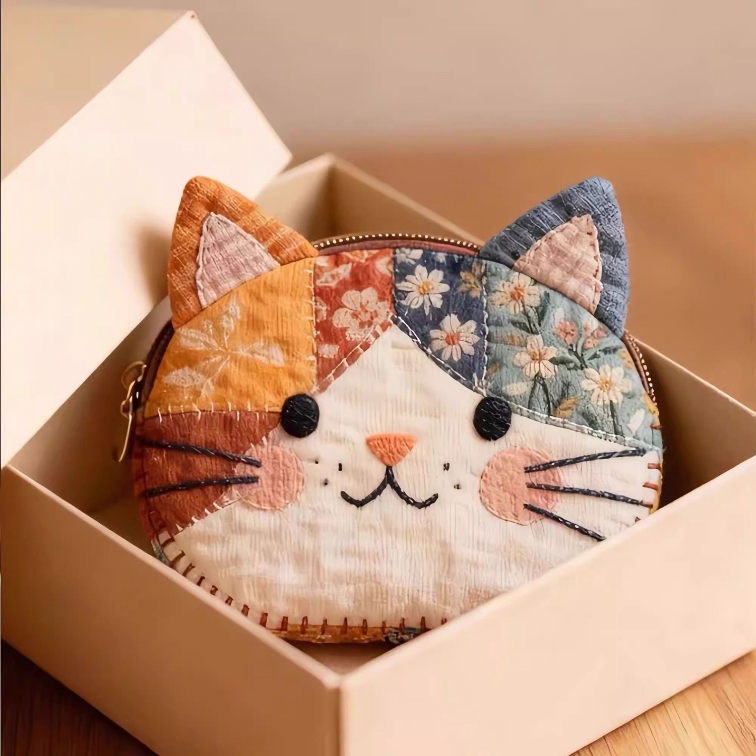 14x10x4cm Pudding cat coin purse