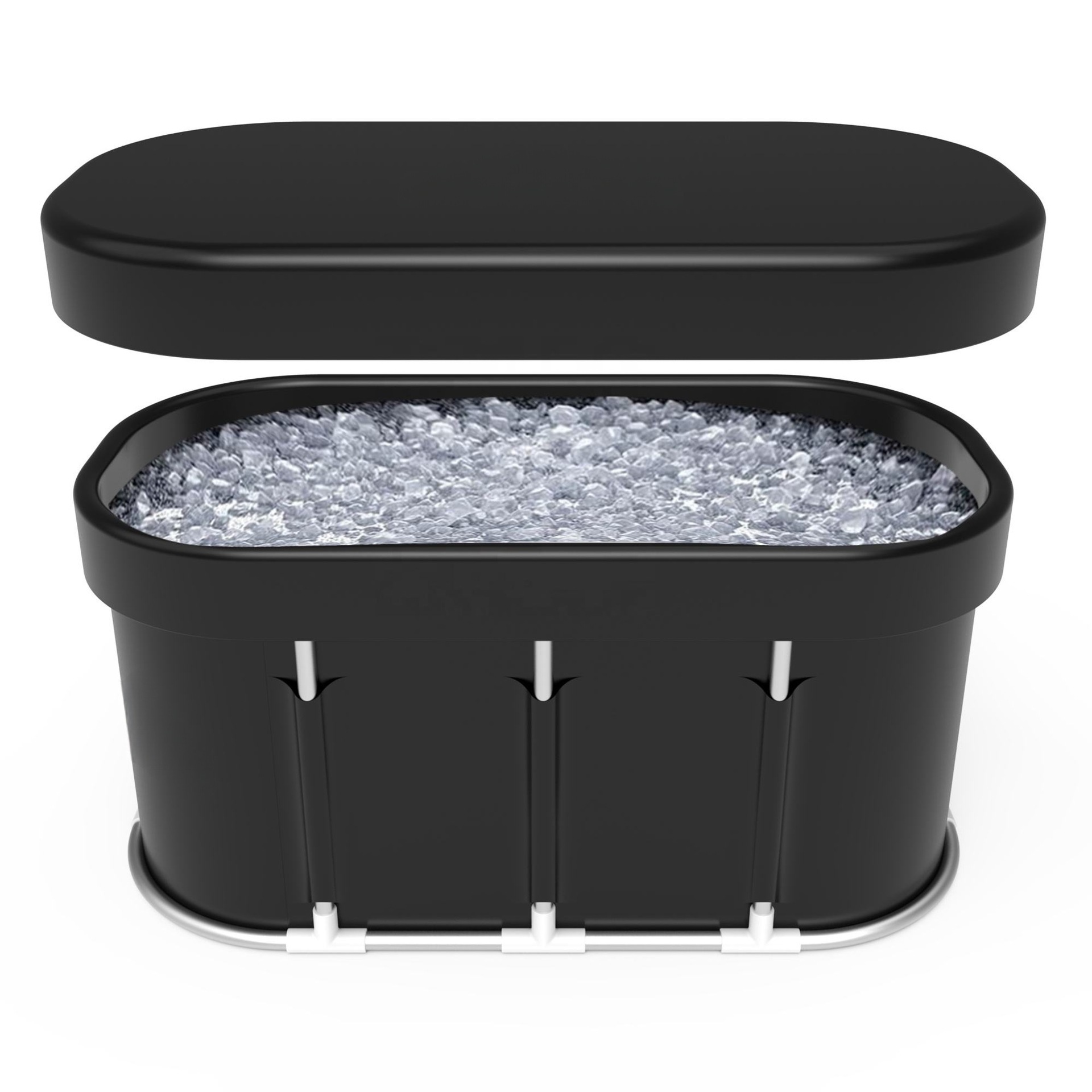 Black with lid