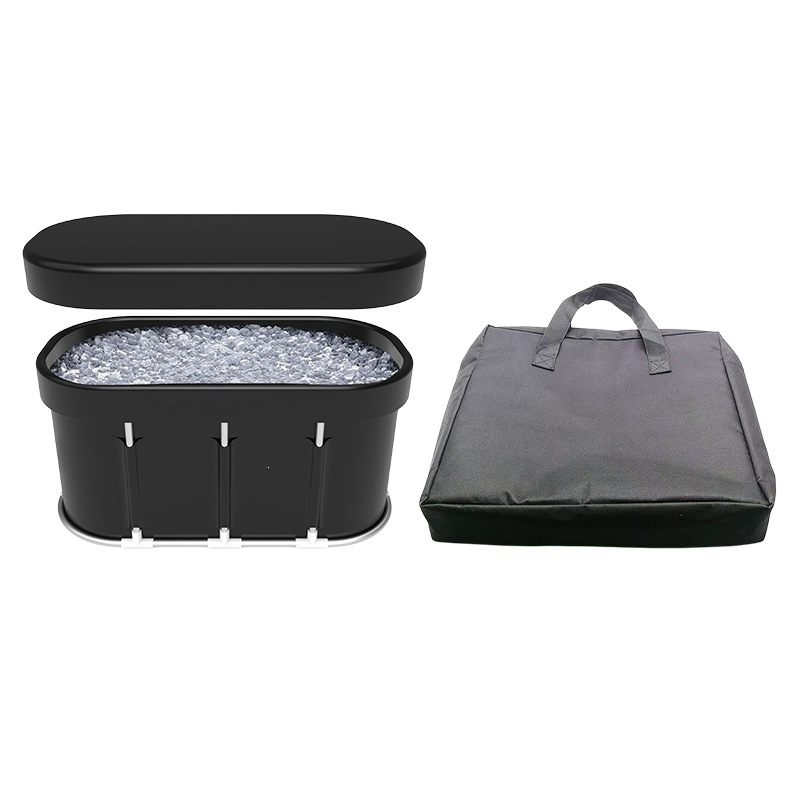 Black with lid and storage bag