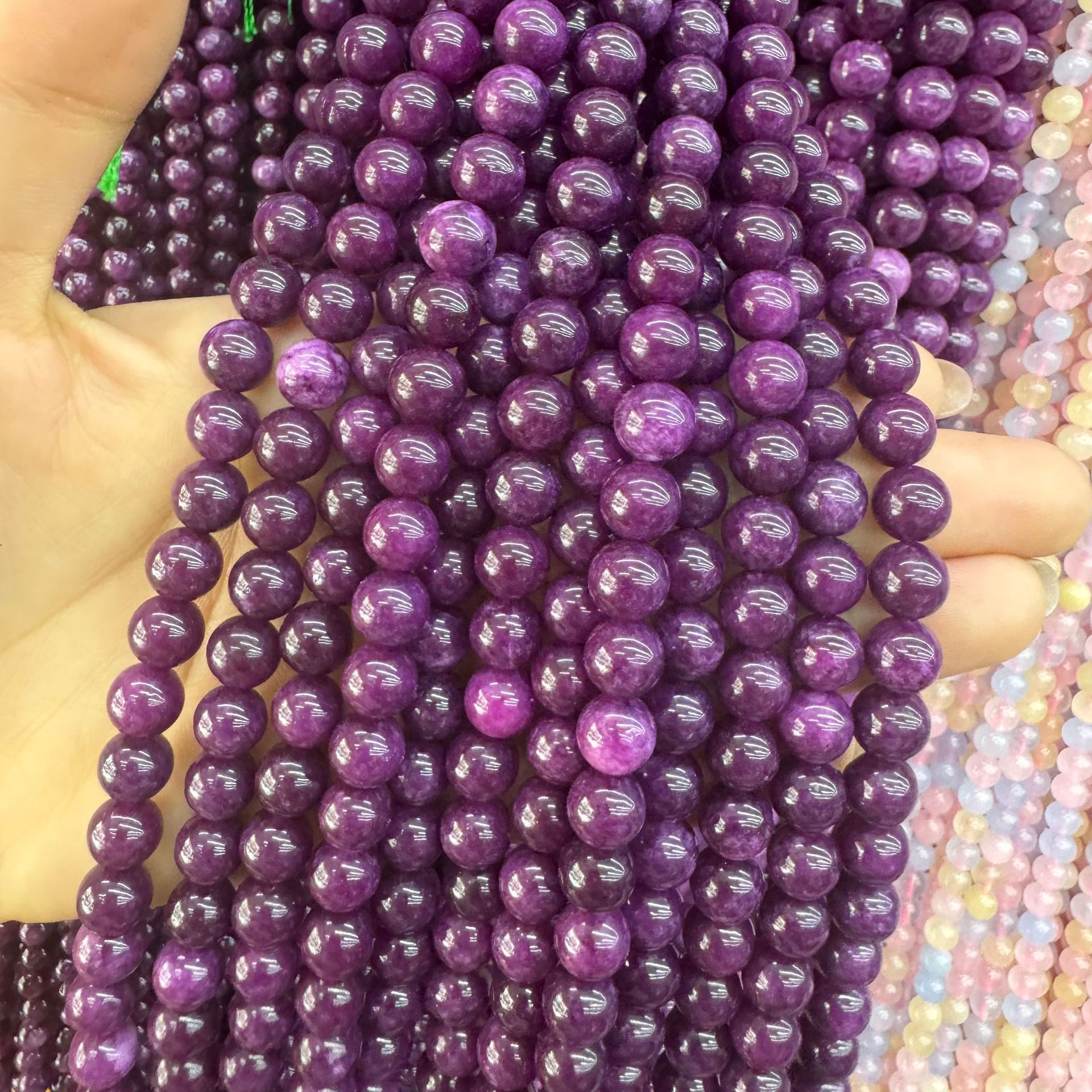 Purple 6mm/60pcs