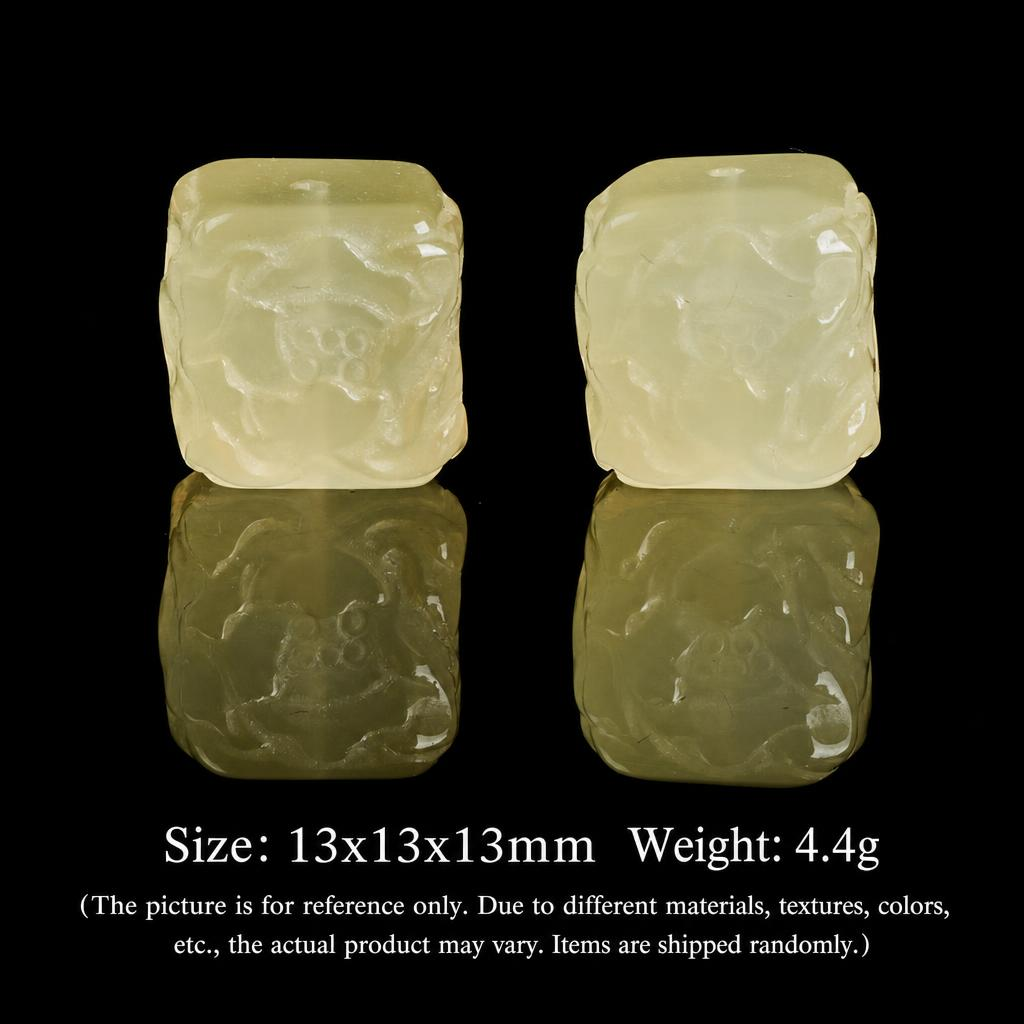 42:Citrine sugar cube beads