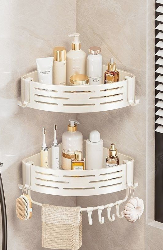 2 layers white with hang bar