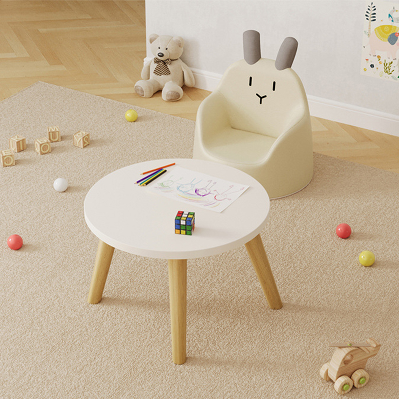 Round-white-solid wood legs-30*40
