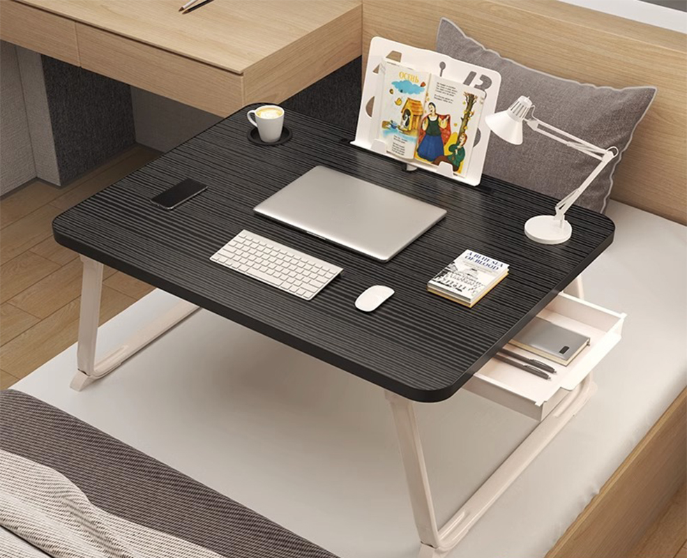 Black brushed [cup holder   drawer   bookshelf] 60*40 * 28CM