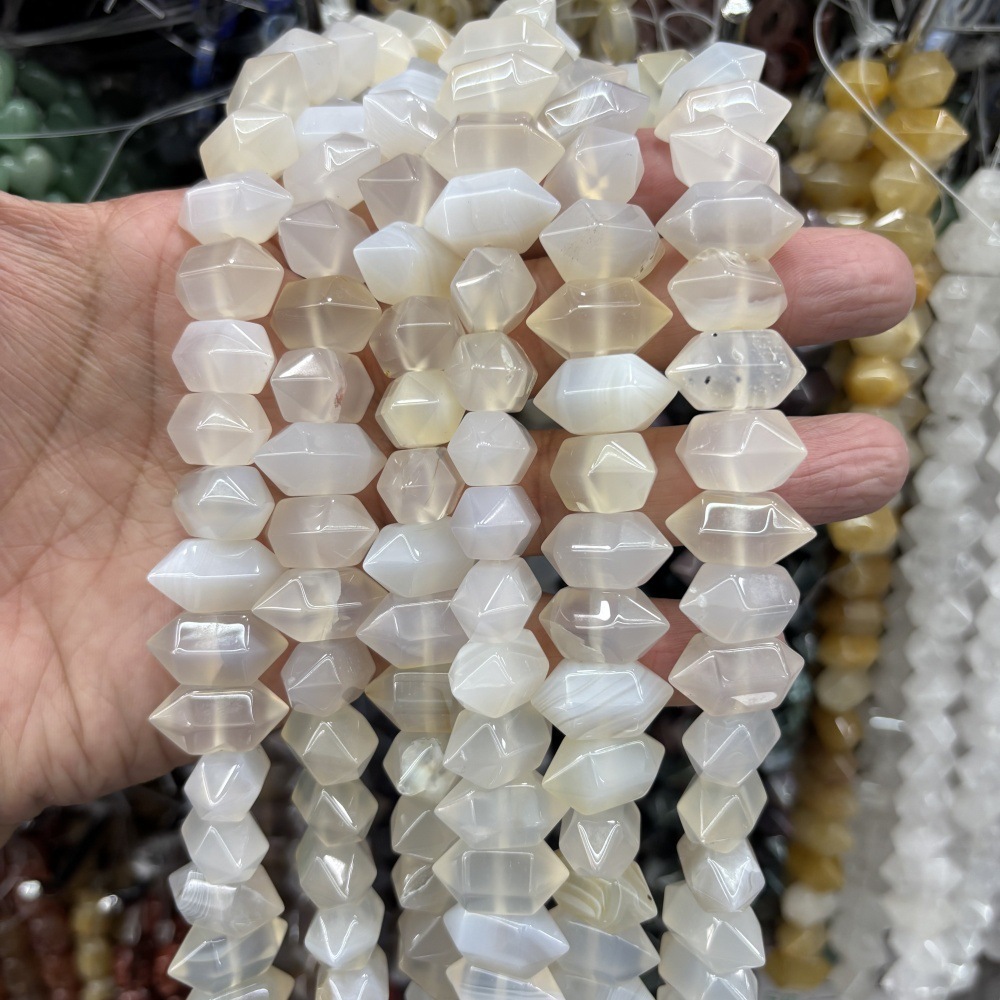 8x16mm/28pcs White agate