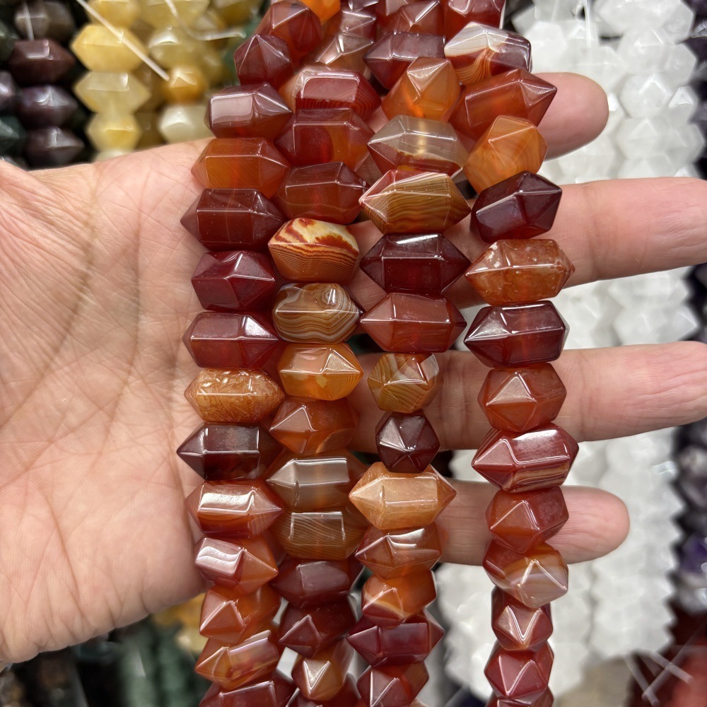 8x16mm/28pcs Red agate