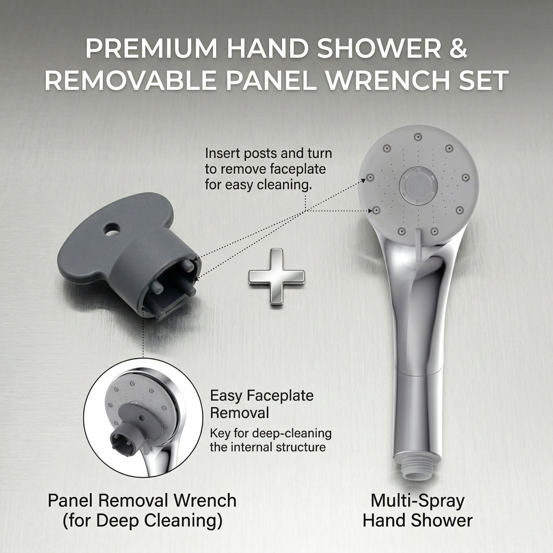 Shower   wrench (silver)