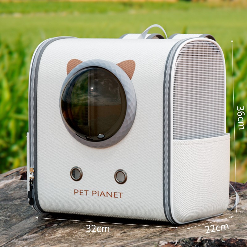 Backpack space capsule white small [double side pockets 6kg inside]
