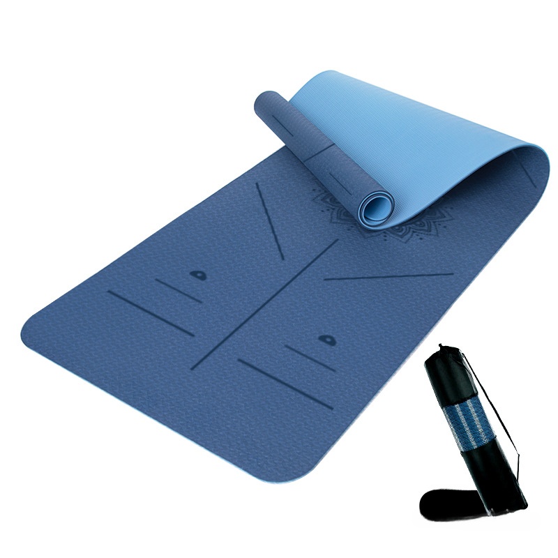 Deep blue   light blue   alignment lines   tie rope   mesh bag