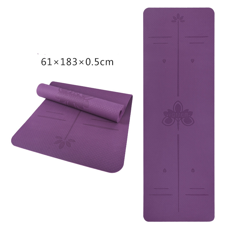 Deep purple posture line 61*183*0.5cm