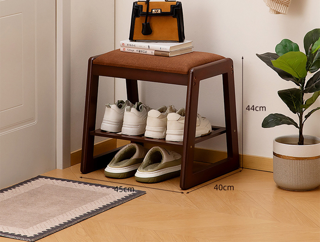 walnut - double layer 45cm length (coffee-colored cushion)