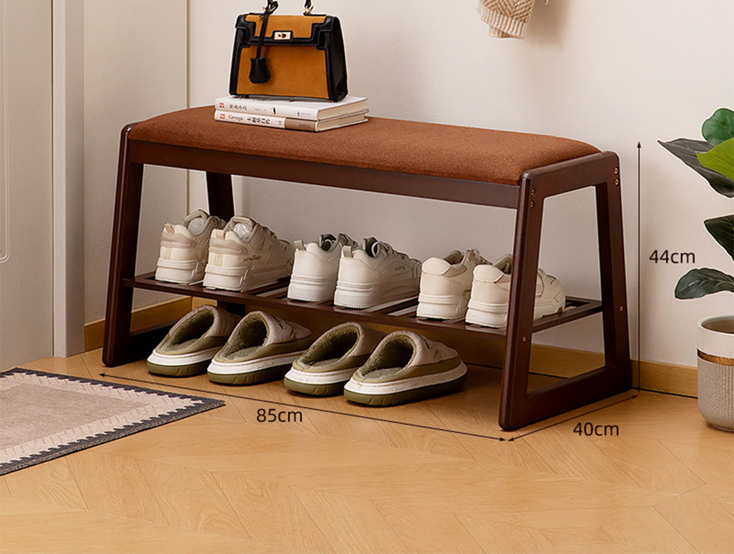 walnut - double layer 85cm length (coffee-colored cushion)