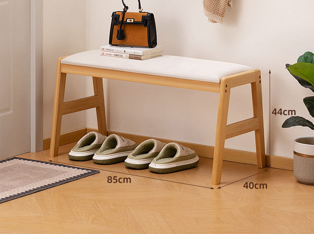natural - 85cm length (white cushion)