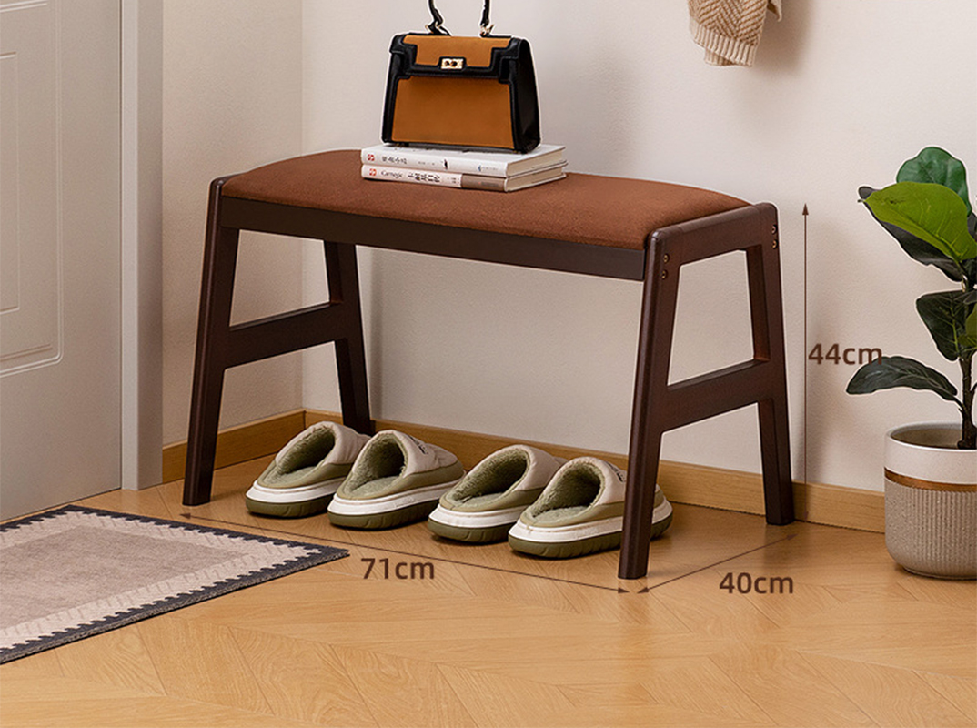 walnut - 71cm length (coffee-colored cushion)
