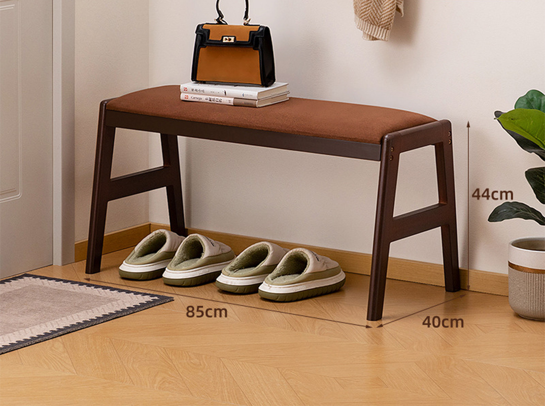 walnut - 85cm length (coffee-colored cushion)