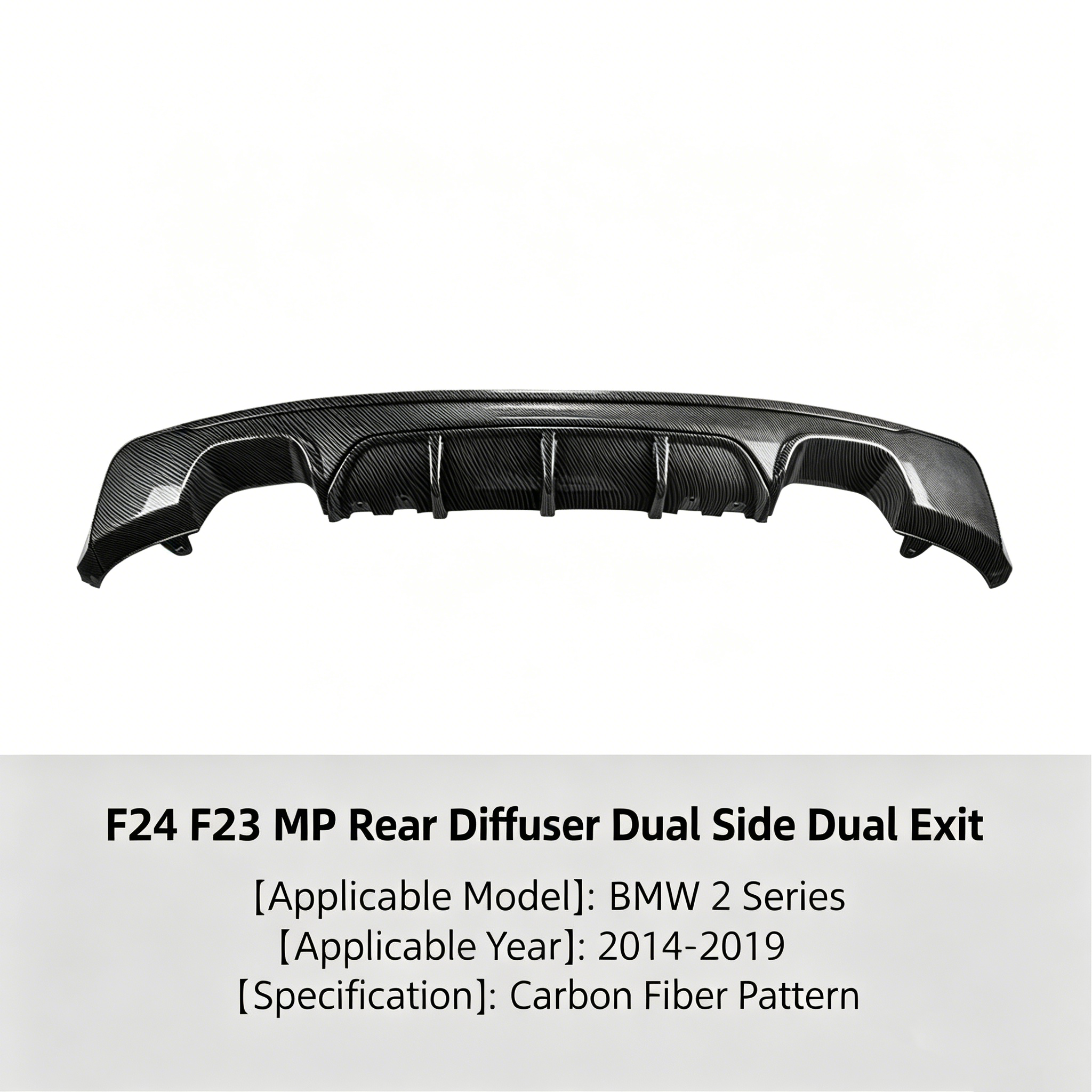 Double-sided carbon fiber pattern