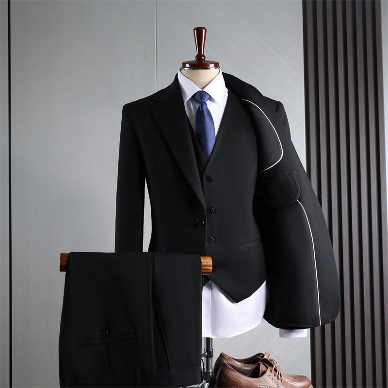 Black (suit   vest   trousers)