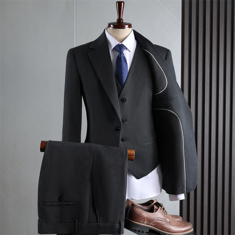 Dark gray (suit   vest   trousers)