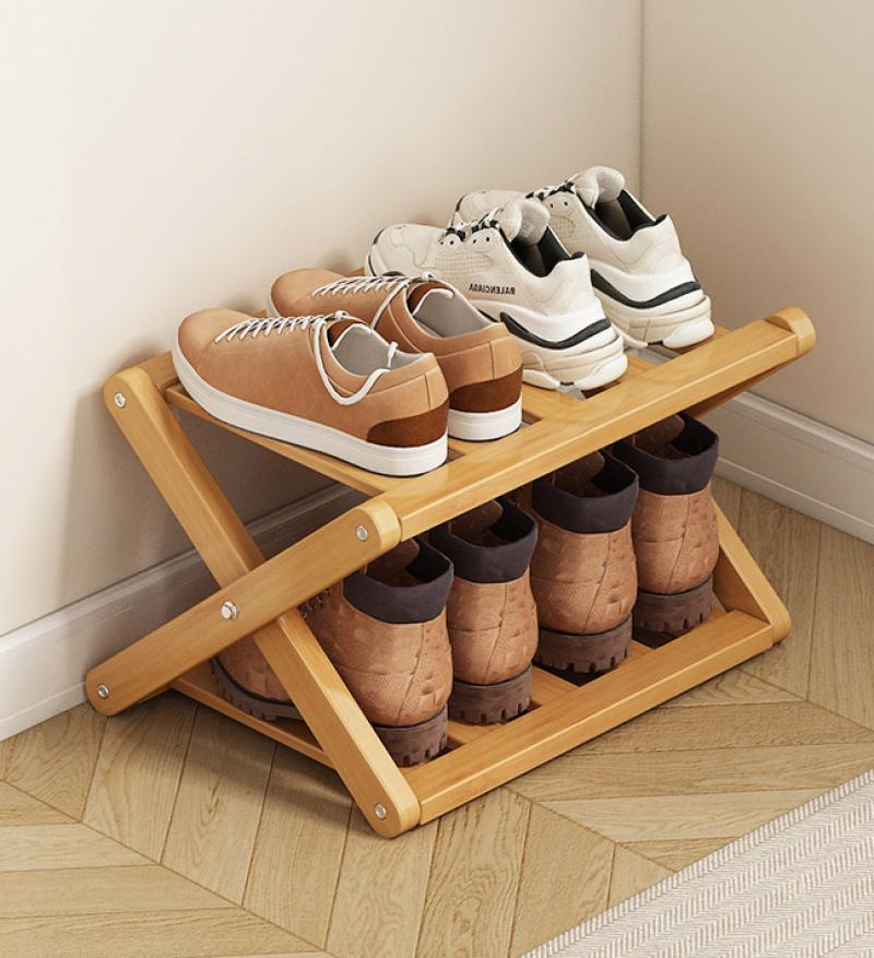 2 layers-40 long-cross shoe rack