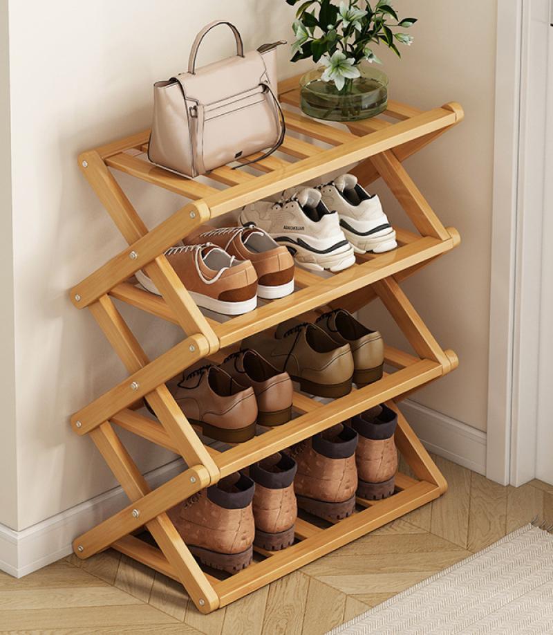 Four layers-50 long-cross shoe rack