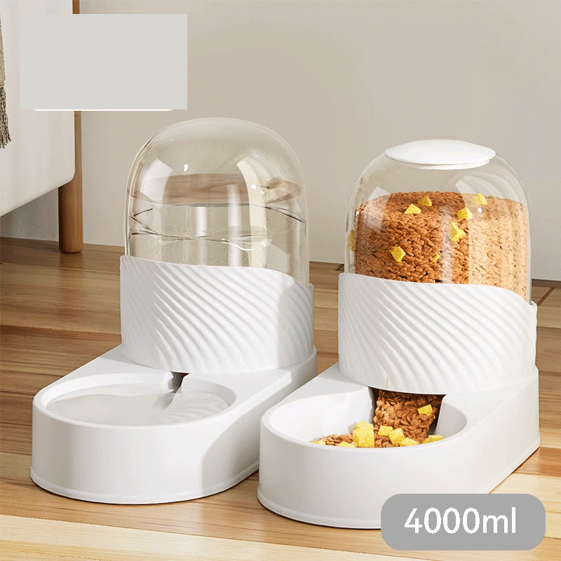 Drinking fountain 2000ml   feeder 2000ml-[Pearl White]]